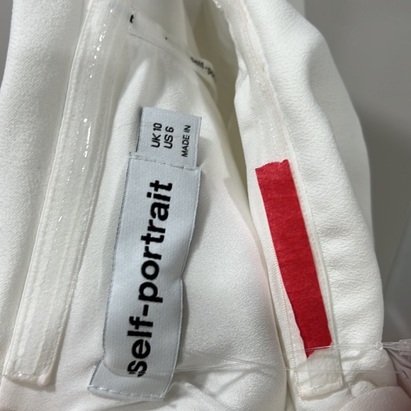 self-portrait Bow Mini Dress in White - Picture 13 of 13